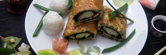 омлет рыбный в японском стиле