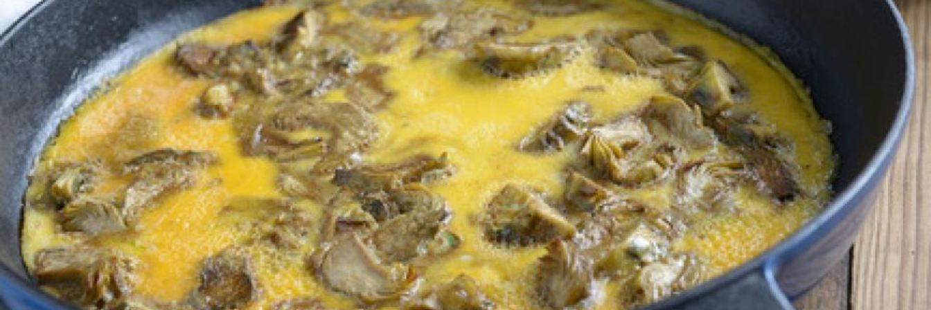 Омлет с артишоками