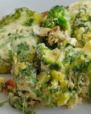 Омлет с брокколи в духовке