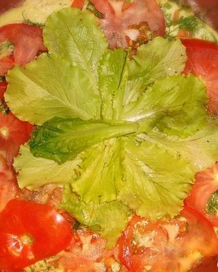 Омлет с чесночными стрелками