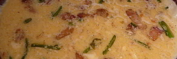 омлет с чесночными стрелками