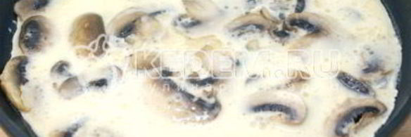 омлет с грибами и сыром