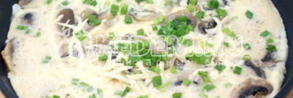 омлет с грибами и сыром