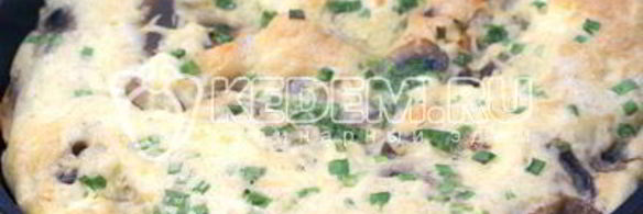 омлет с грибами и сыром