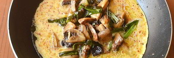 омлет с грибами по-испански