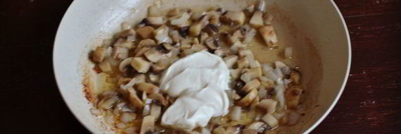 омлет с грибами