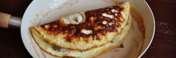 омлет с грибами