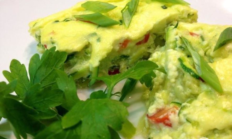 Рецепт омлета с кабачками