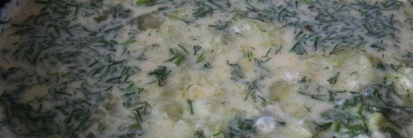 омлет с кабачком и зеленью