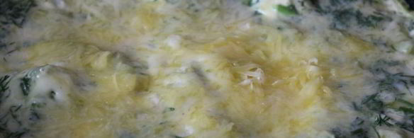 омлет с кабачком и зеленью