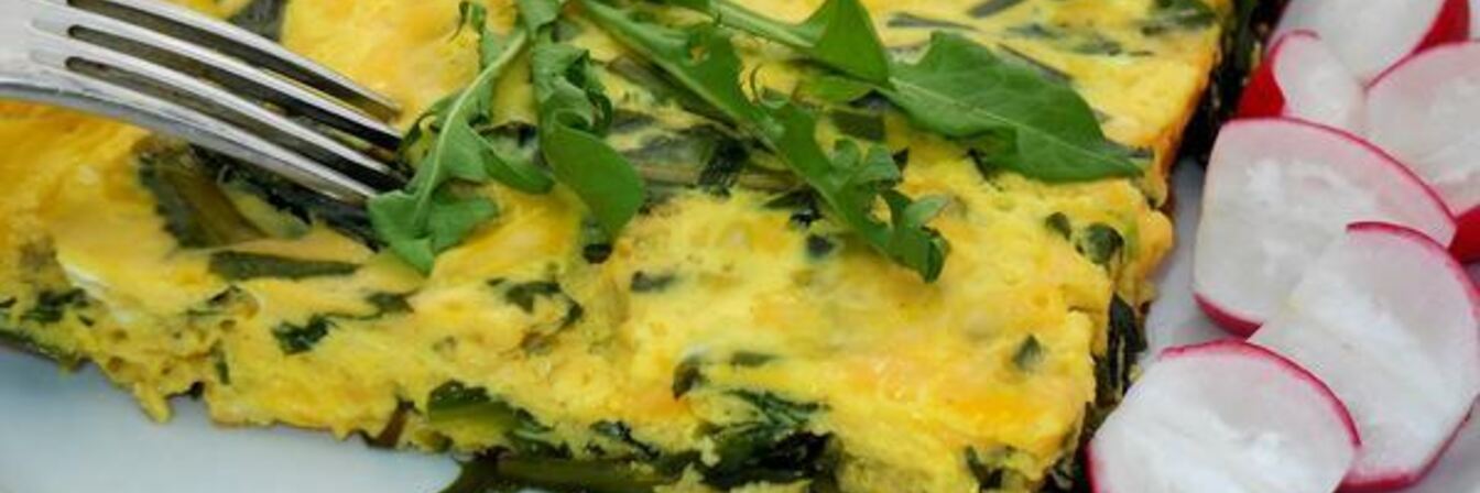 Омлет с одуванчиками