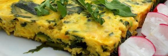 омлет с одуванчиками