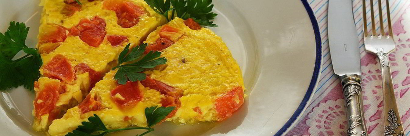 Омлет с овощами в духовке