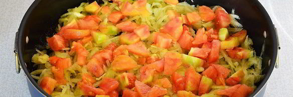 омлет с овощами в духовке