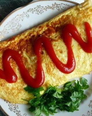 Омлет с рисом