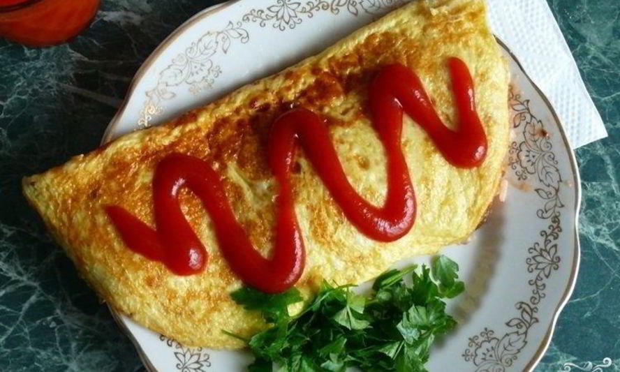 Рецепт омлета с рисом