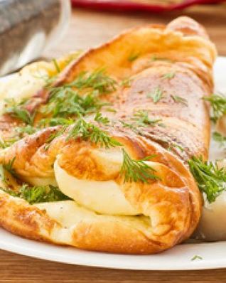 Омлет с соленой скумбрией