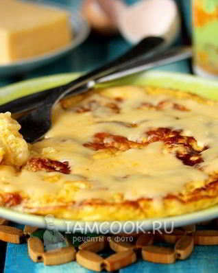 Омлет с сыром на молоке