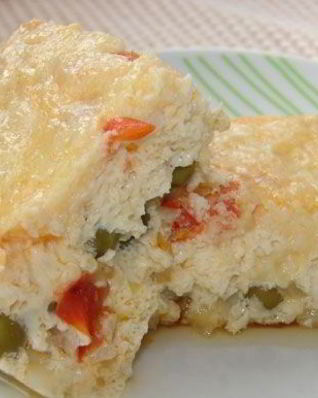 Омлет с сыром в мультиварке