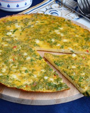 Омлет с творогом