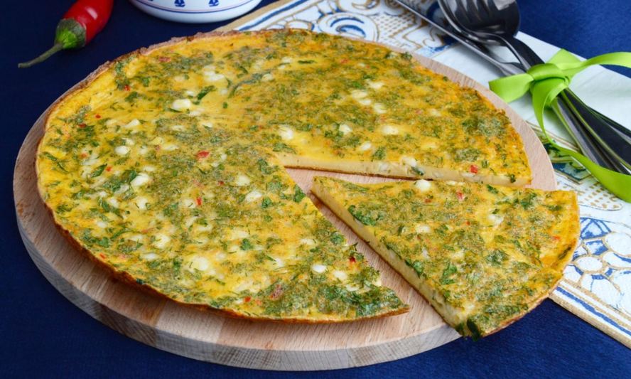 Рецепт омлета с творогом