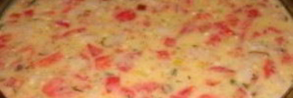 омлет с ветчиной и помидорами