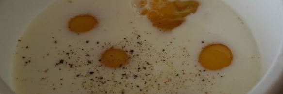 омлет с ветчиной и зеленым луком