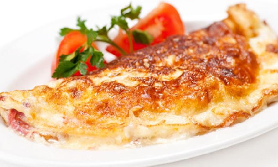 Рецепт омлета с зеленью и помидорами