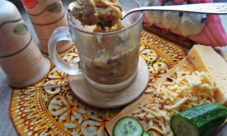 Рецепт омлета с зеленью за 2 минуты