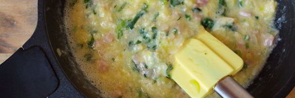 омлет со шпинатом