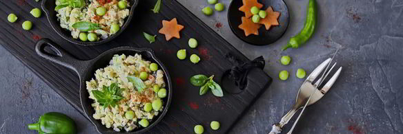 омлет со шпинатом