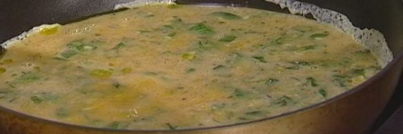 омлет со спаржей