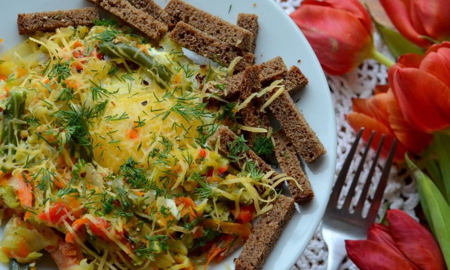 Рецепт овощного омлета