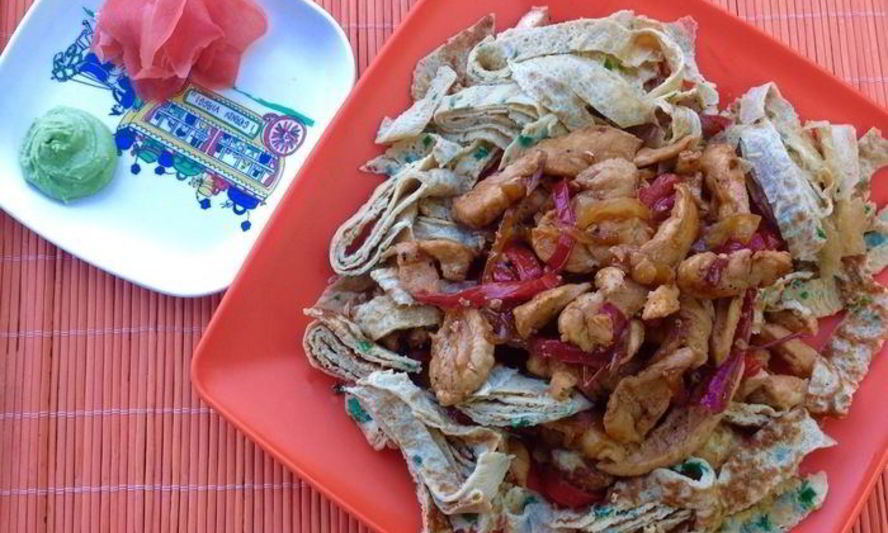 Рецепт японского омлета с курицея