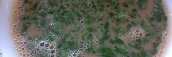 японский омлет с курицей