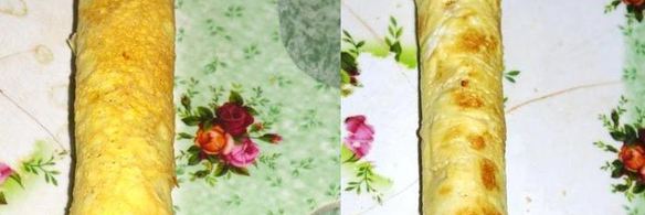 японский ролл-омлет со шпинатом