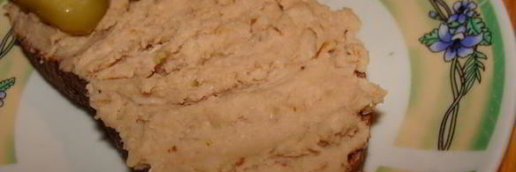 изысканый паштет из фасоли и орехов