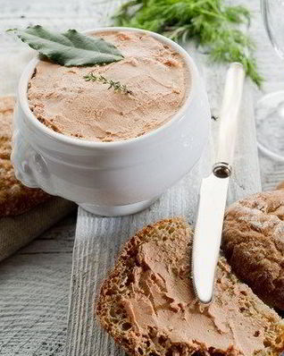 Новогодний куриный паштет с арманьяком