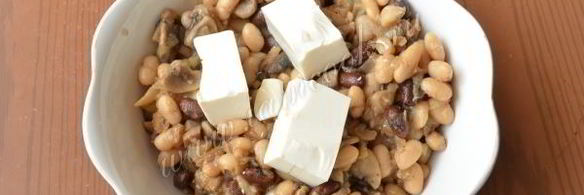 паштет из фасоли, грибов и тофу