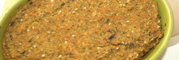 паштет из маша с баклажанами и кунжутно-ореховой пастой