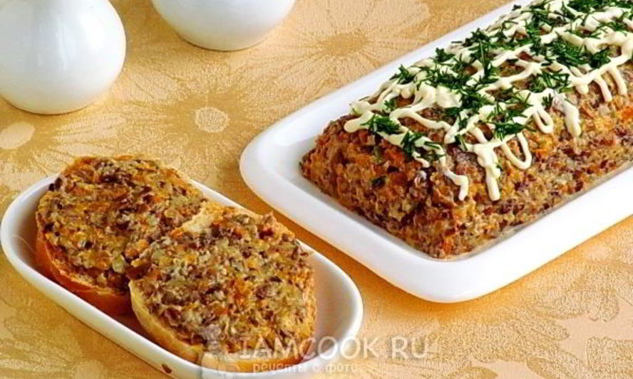 Рецепт паштета из опят с овощами