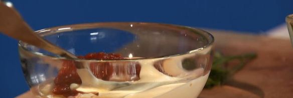 паштет из пикши с хлебом и сладким перцем