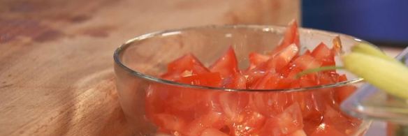 паштет из пикши с хлебом и сладким перцем