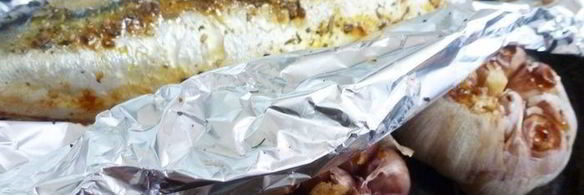 паштет из запеченной скумбрии с чесноком