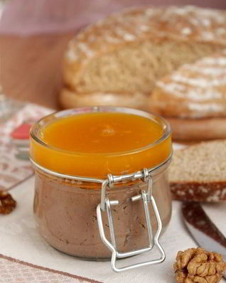 Паштет с облепиховым желе