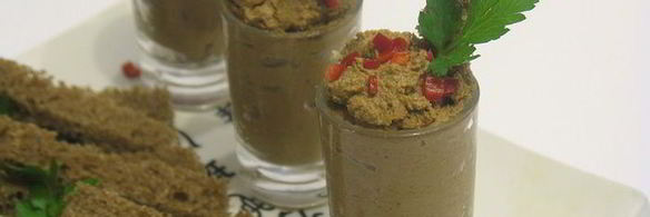 печеночный куриный паштет с тыквой и овощами