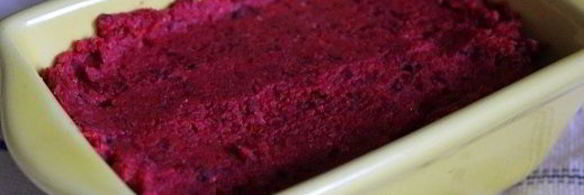 постный фасолевый паштет со свеклой