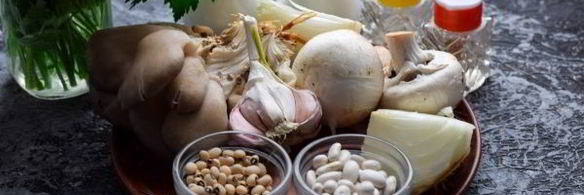 постный паштет из фасоли с грибами