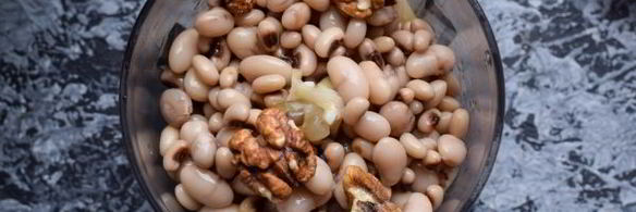 постный паштет из фасоли с грибами