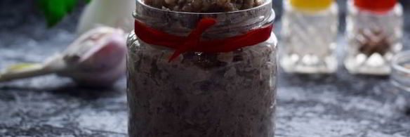 постный паштет из фасоли с грибами